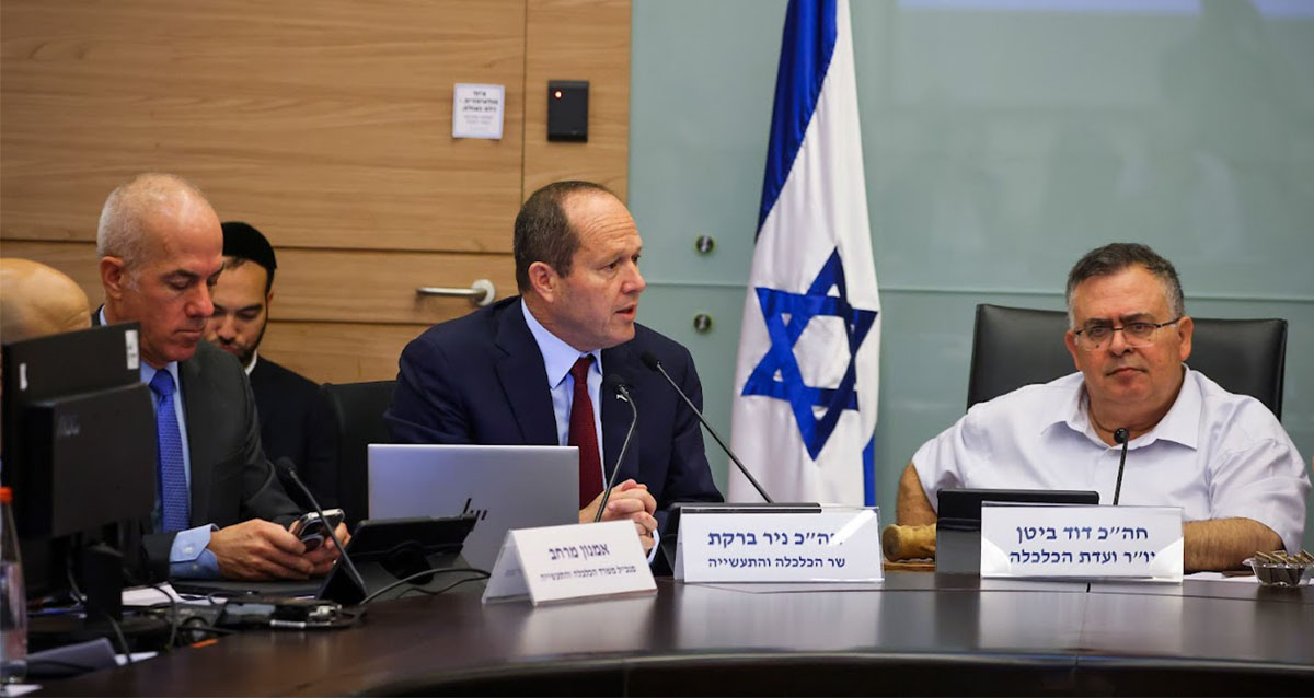 ח"כ דוד ביטן וח"כ ניר ברקת בוועדת הכלכלה