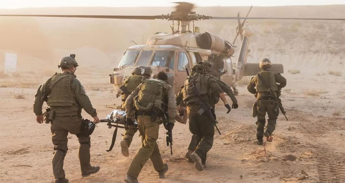 יחידה 669 מפנה פצועים (צילום: דובר צה"ל)