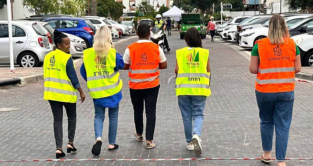 נשות הרווחה (צילום: דוברות עיריית אשדוד)