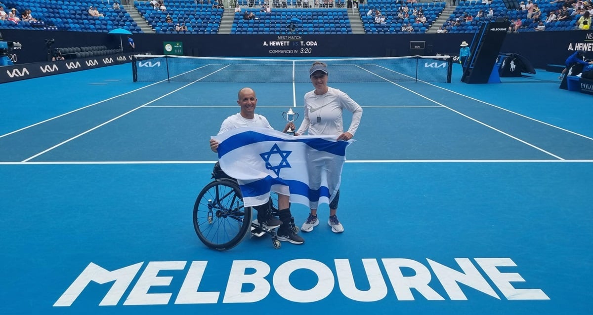 גיא בגראנד סלאם באוסטרליה (צילום: אלבום פרטי)