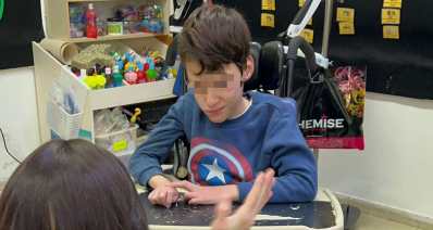 בן ה-11 הסובל משיתוק מוחין (צילום: רשת פר"ח)