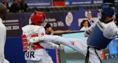 אסף יסעור, אלוף אירופה (צילום: קרלוס הרנדז, איגוד הטאקוונדו)