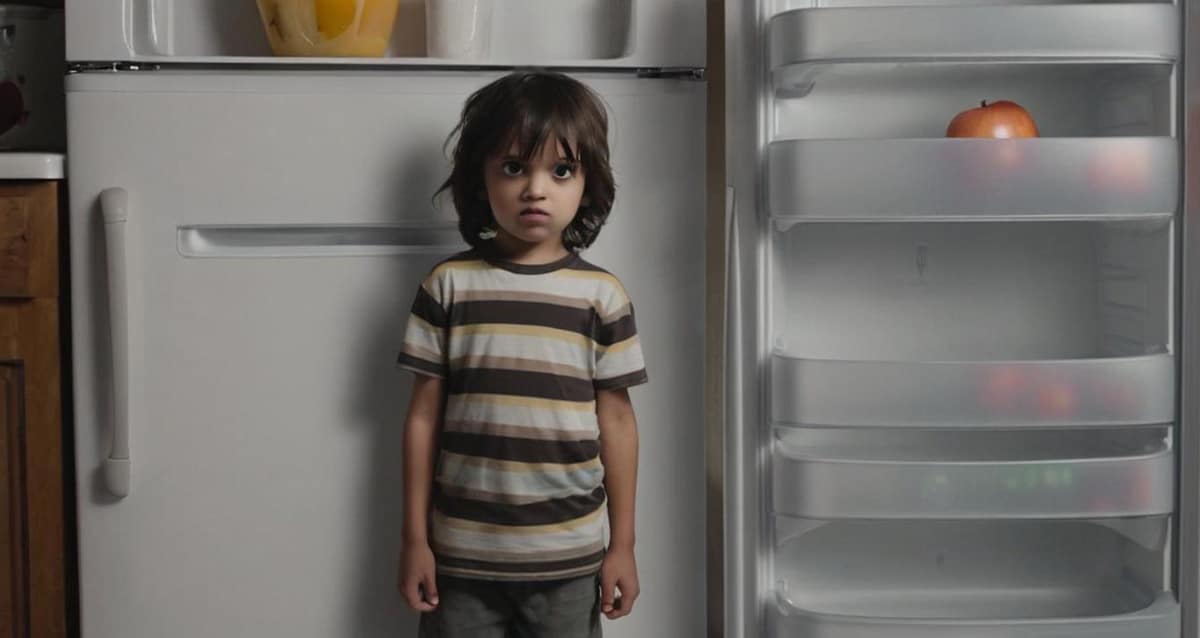 ילד רעב (עיבוד: AI)