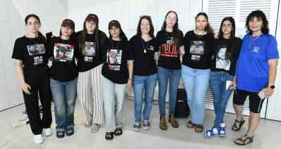 בני משפחות החטופים (צילום: בוריס טמניק)