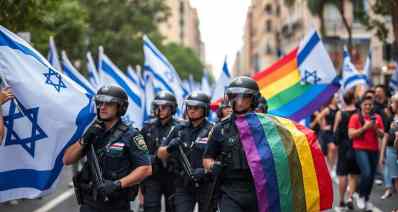 משטרה כחול לבן ועוד כמה צבעים (צילום: AI)