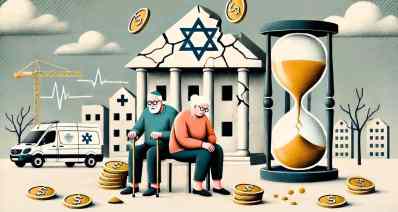 קריסת ביטוח הסיעוד. איור AI - מערכת