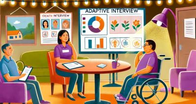 ראיון לאדם עם מוגבלות. עיבוד AI - מערכת