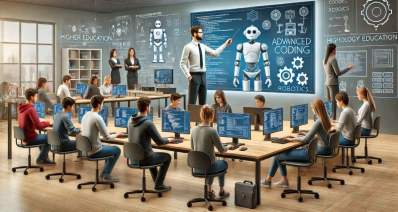 הדמיה: מכללה טכנולוגית. עיבוד AI - מערכת