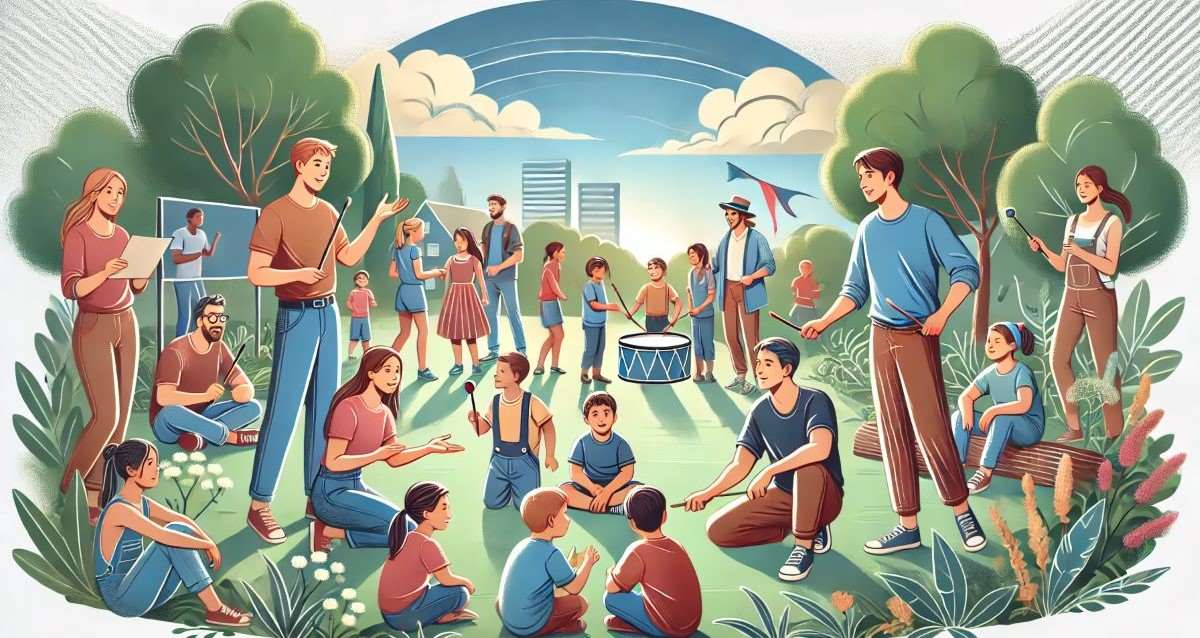 מדריכים בפנימייה. איור AI - מערכת