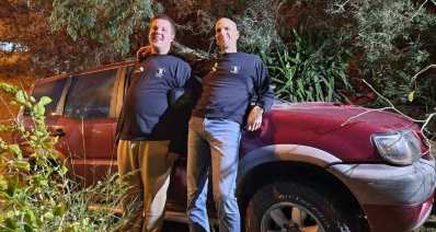 רותם ואביו בסיור ג'יפים. צילום: פרטי