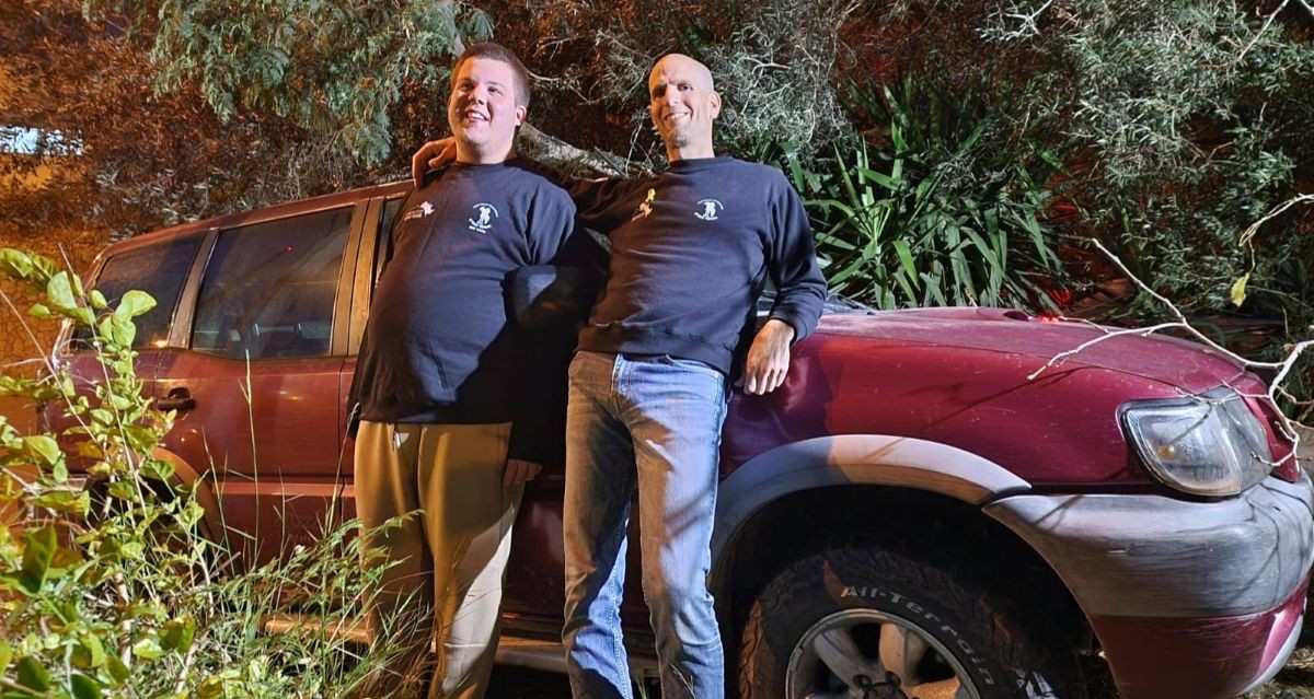 רותם ואביו בסיור ג'יפים. צילום: פרטי