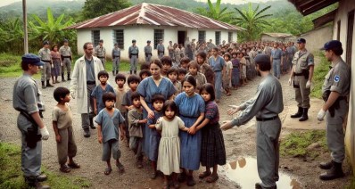 הדמיה: שחרור ילדי כת "לב טהור" בגוואטמלה. עיבוד AI - מערכת