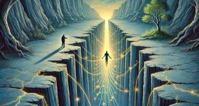 קשרים וניתוקים. איור AI - מערכת