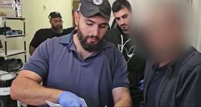 מתוך תיעוד הווידאו המשטרתי - רגע המעצר. צילום: משטרת ישראל