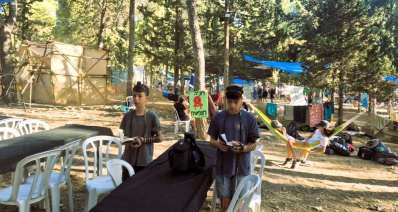 הוד כהן עולה לתורה ביער לימונים. צילום: תנועת הצופים הדתיים