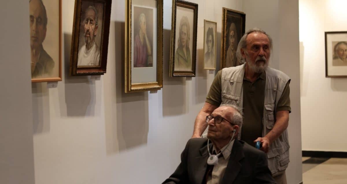 סאליק בתערוכה. צילום: עזר מציון