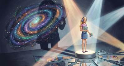 ברבי בעין הסערה. איור AI - מדיה היפר לוקאלית