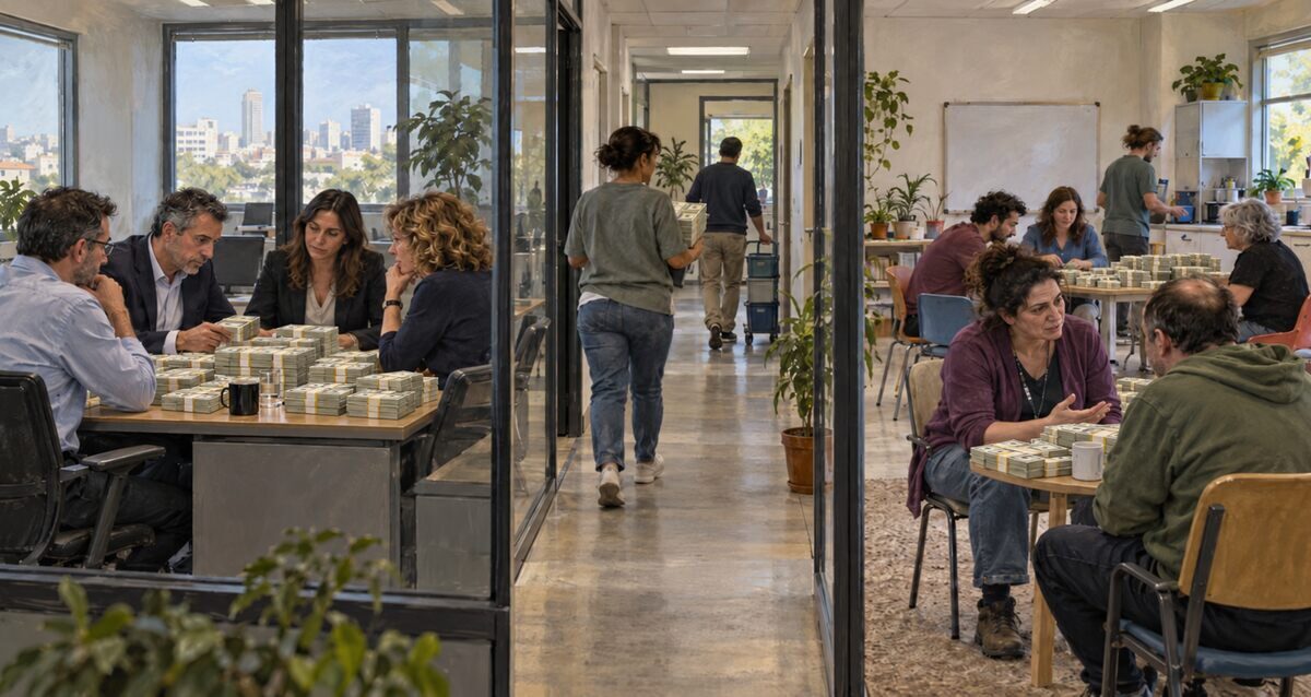 הכסף הגדול. איור AI: אתר רגישות
